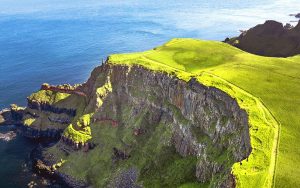 Green cliffs